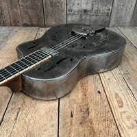 SOLD - Mule Resophonic Tri Cone Resonator Acoustic Electric Aged Cutaway - Mahar's Vintage Guitars