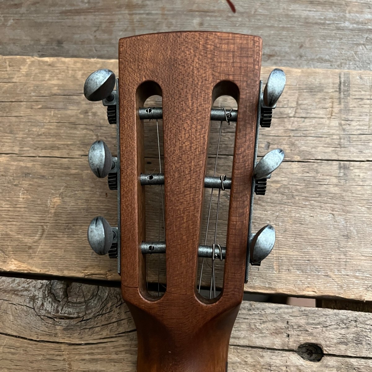 SOLD - Mule Resophonic Tri Cone Resonator Acoustic Electric Aged Cutaway - Mahar's Vintage Guitars