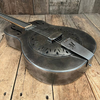 SOLD - Mule Resophonic Tri Cone Resonator Acoustic Electric Aged Cutaway - Mahar's Vintage Guitars