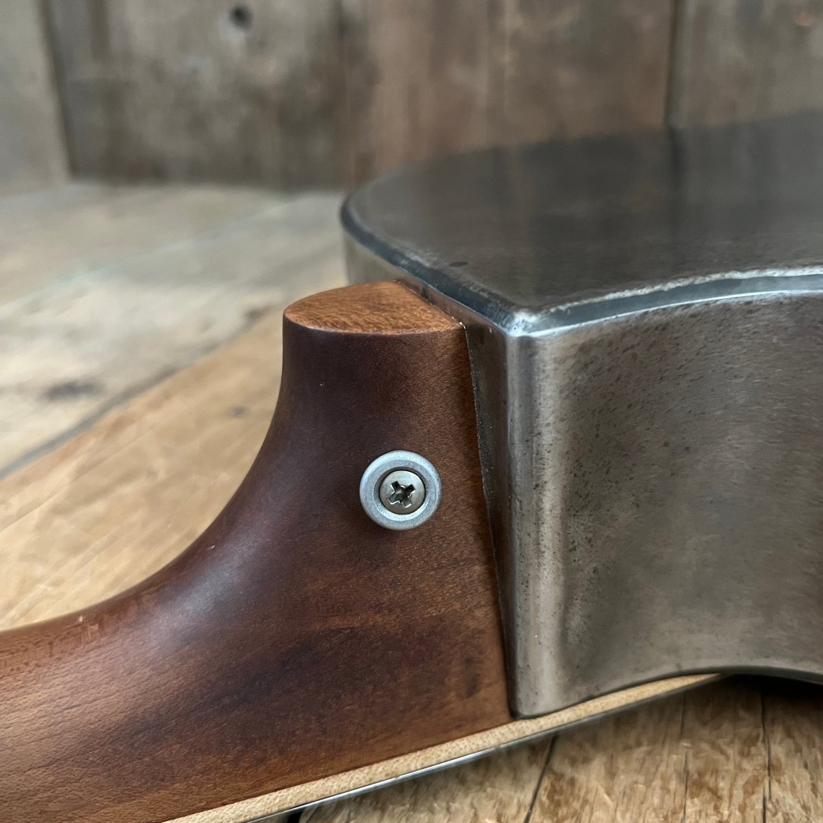 SOLD - Mule Resophonic Tri Cone Resonator Acoustic Electric Aged Cutaway - Mahar's Vintage Guitars