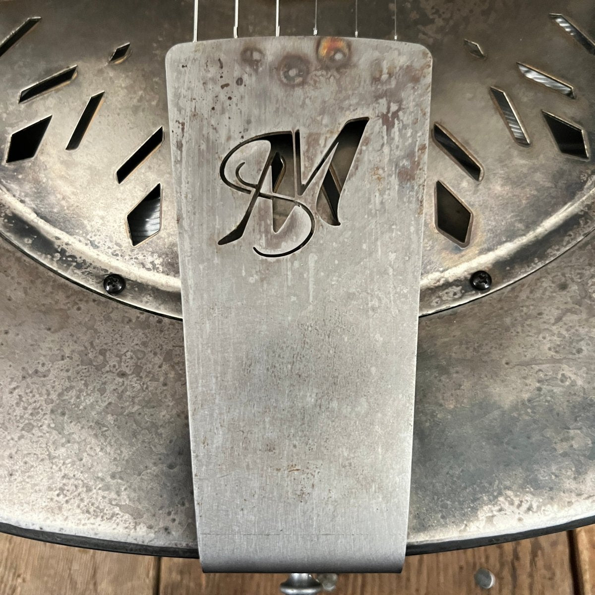 SOLD - Mule Resophonic Tri Cone Resonator Acoustic Electric Aged Cutaway - Mahar's Vintage Guitars