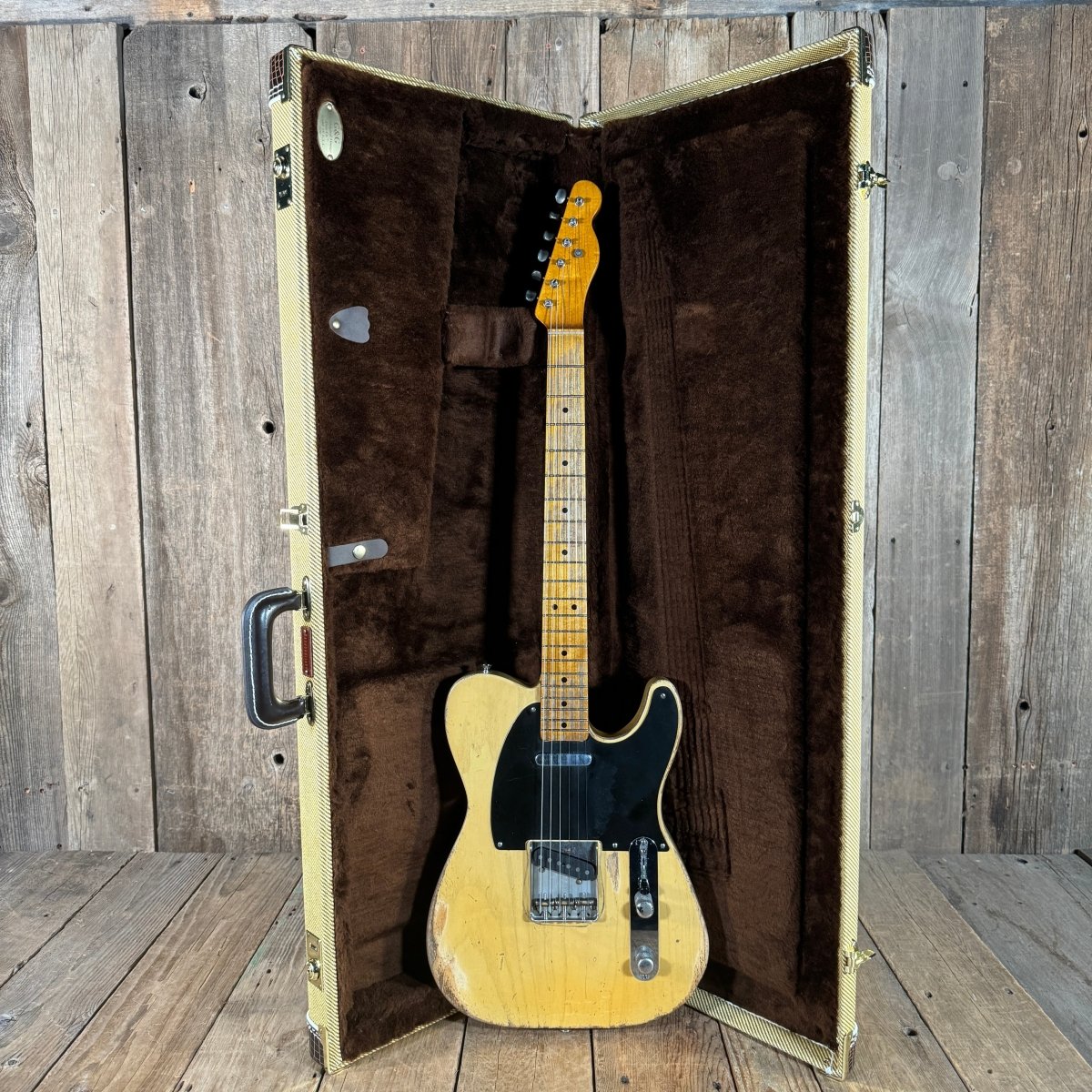 SOLD - Nacho Blackguard Nachocaster Soft V to D Neck "Doris" 2020 Butterscotch Blonde - Mahar's Vintage Guitars