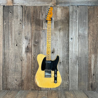 SOLD - Nacho Blackguard Nachocaster Soft V to D Neck "Doris" 2020 Butterscotch Blonde - Mahar's Vintage Guitars