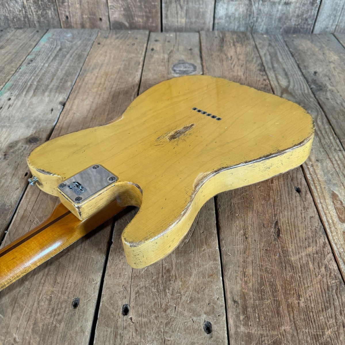 SOLD - Nacho Blackguard Nachocaster Soft V to D Neck "Doris" 2020 Butterscotch Blonde - Mahar's Vintage Guitars