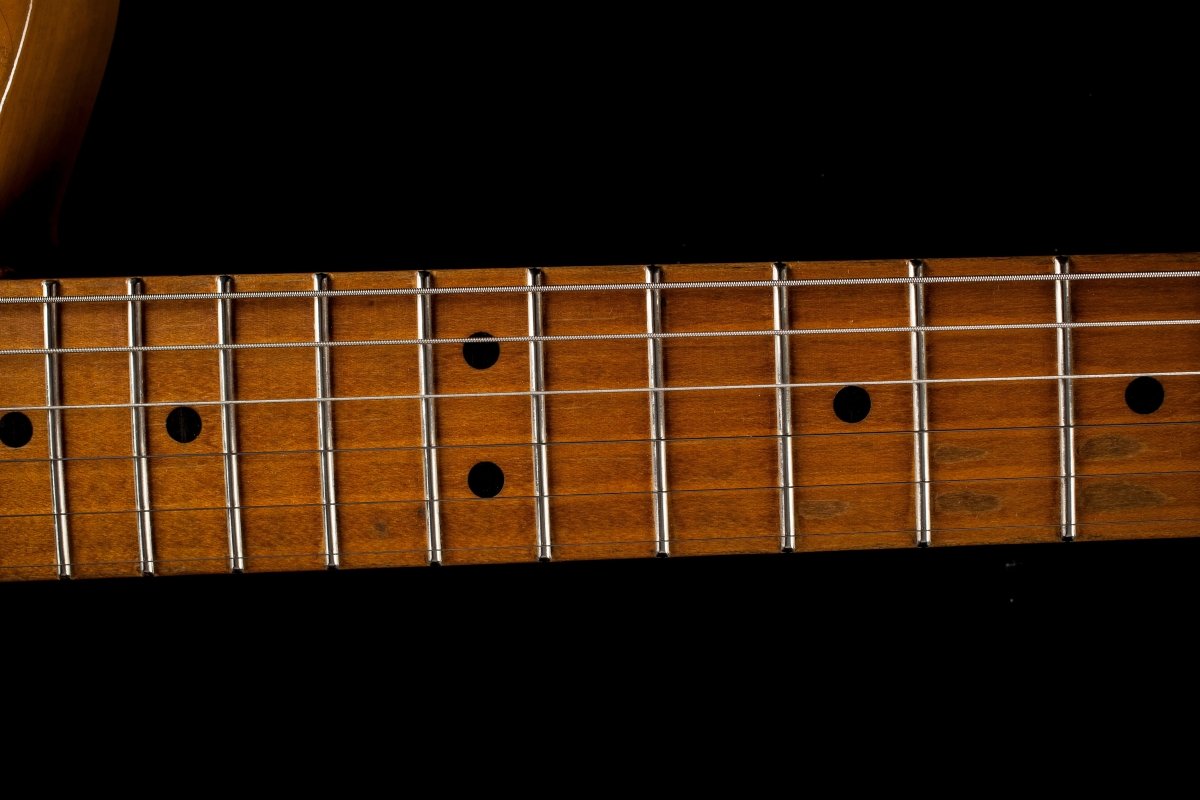 SOLD - Nacho Blackguard V Neck Stock Neck Humbucker 2020 Butterscotch Blonde - Mahar's Vintage Guitars