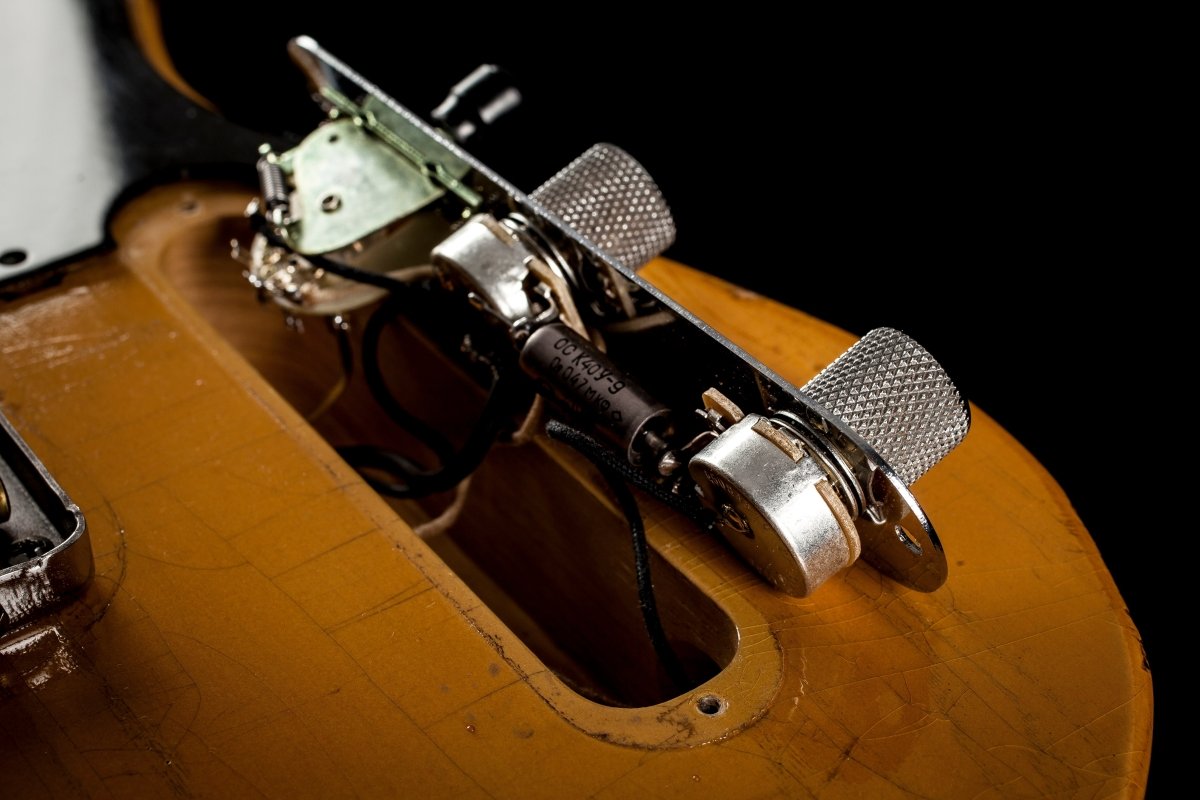 SOLD - Nacho Blackguard V Neck Stock Neck Humbucker 2020 Butterscotch Blonde - Mahar's Vintage Guitars