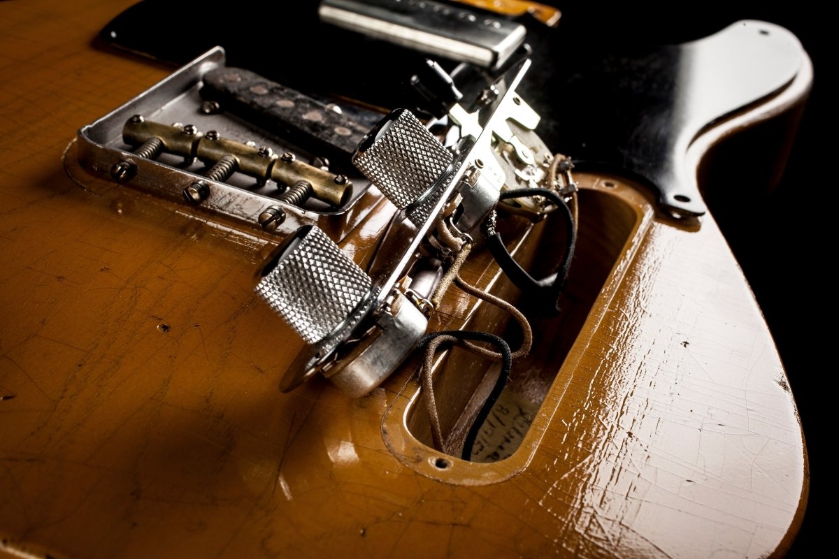 SOLD - Nacho Blackguard V Neck Stock Neck Humbucker 2020 Butterscotch Blonde - Mahar's Vintage Guitars