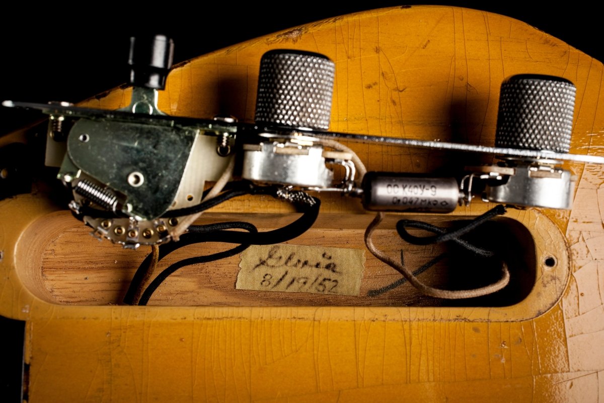 SOLD - Nacho Blackguard V Neck Stock Neck Humbucker 2020 Butterscotch Blonde - Mahar's Vintage Guitars