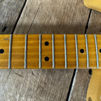 SOLD - Nacho Blackguard V Neck Stock Neck Humbucker 2020 Butterscotch Blonde - Mahar's Vintage Guitars