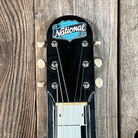 SOLD - National Dynamic Six String Lap Steel 1952 Black and White - Mahar's Vintage Guitars