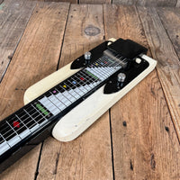 SOLD - National Dynamic Six String Lap Steel 1952 Black and White - Mahar's Vintage Guitars