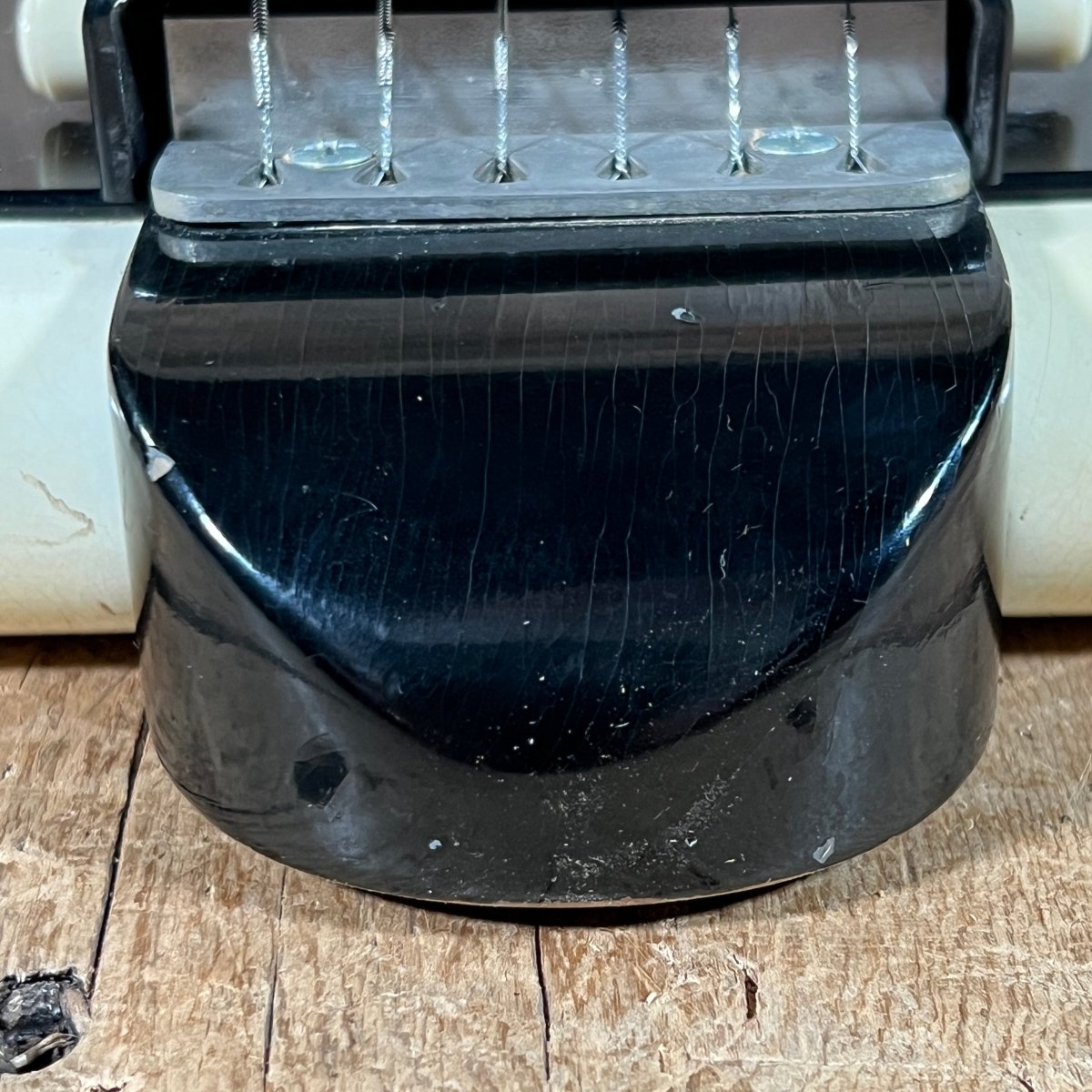 SOLD - National Dynamic Six String Lap Steel 1952 Black and White - Mahar's Vintage Guitars