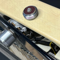 SOLD - National Dynamic Six String Lap Steel 1952 Black and White - Mahar's Vintage Guitars