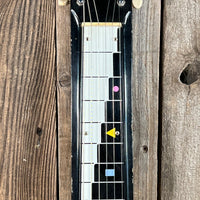 SOLD - National Dynamic Six String Lap Steel 1952 Black and White - Mahar's Vintage Guitars