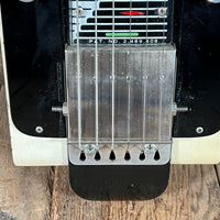 SOLD - National Dynamic Six String Lap Steel 1952 Black and White - Mahar's Vintage Guitars