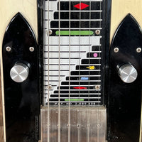SOLD - National Dynamic Six String Lap Steel 1952 Black and White - Mahar's Vintage Guitars