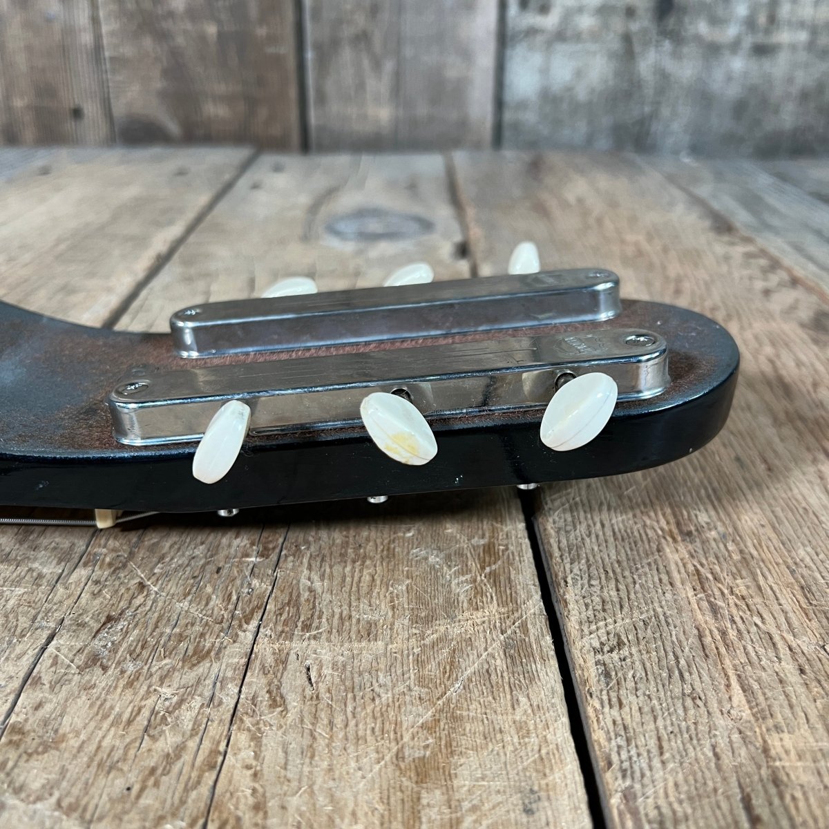 SOLD - National Dynamic Six String Lap Steel 1952 Black and White - Mahar's Vintage Guitars