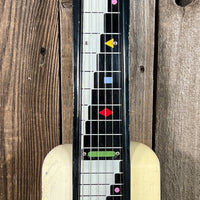 SOLD - National Dynamic Six String Lap Steel 1952 Black and White - Mahar's Vintage Guitars