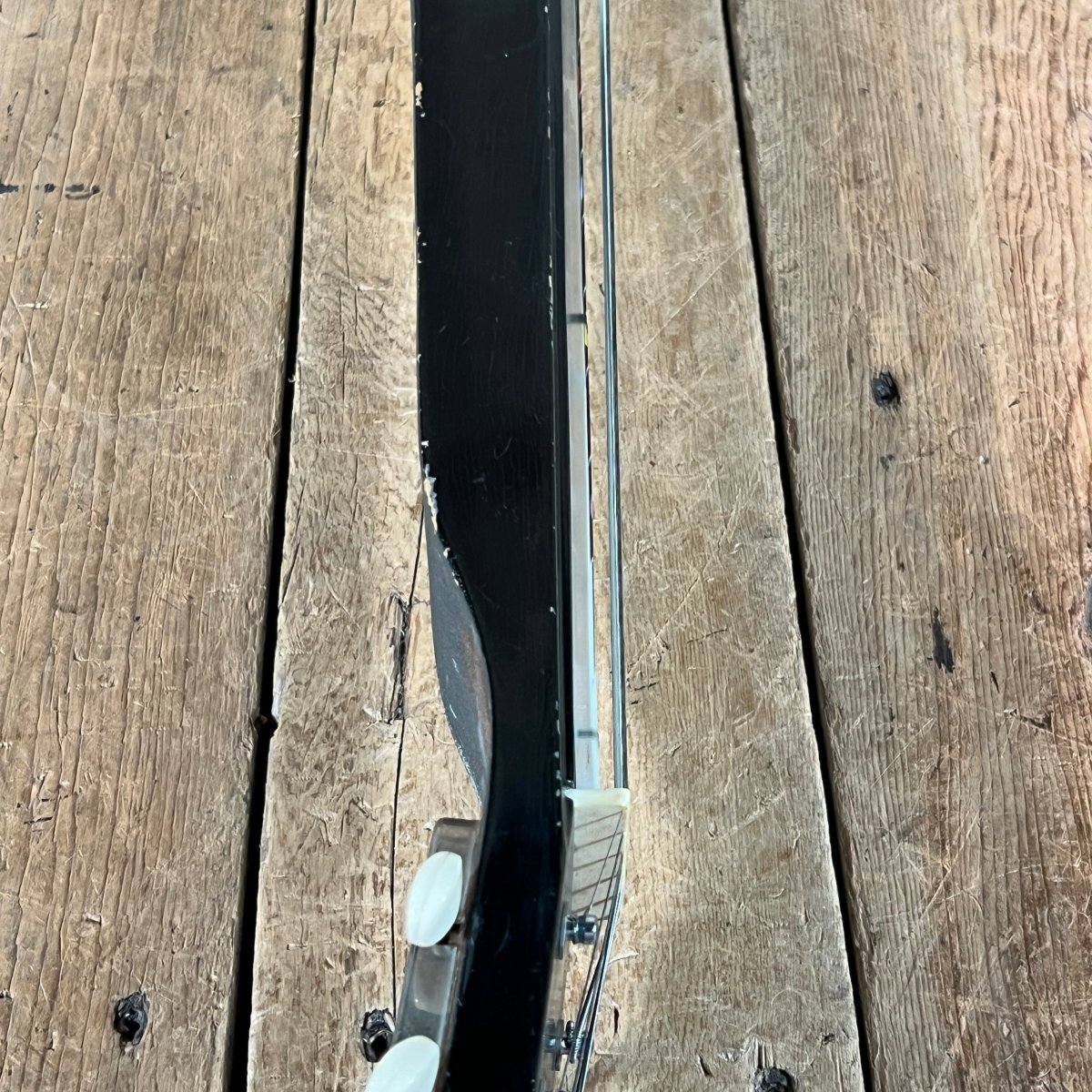 SOLD - National Dynamic Six String Lap Steel 1952 Black and White - Mahar's Vintage Guitars