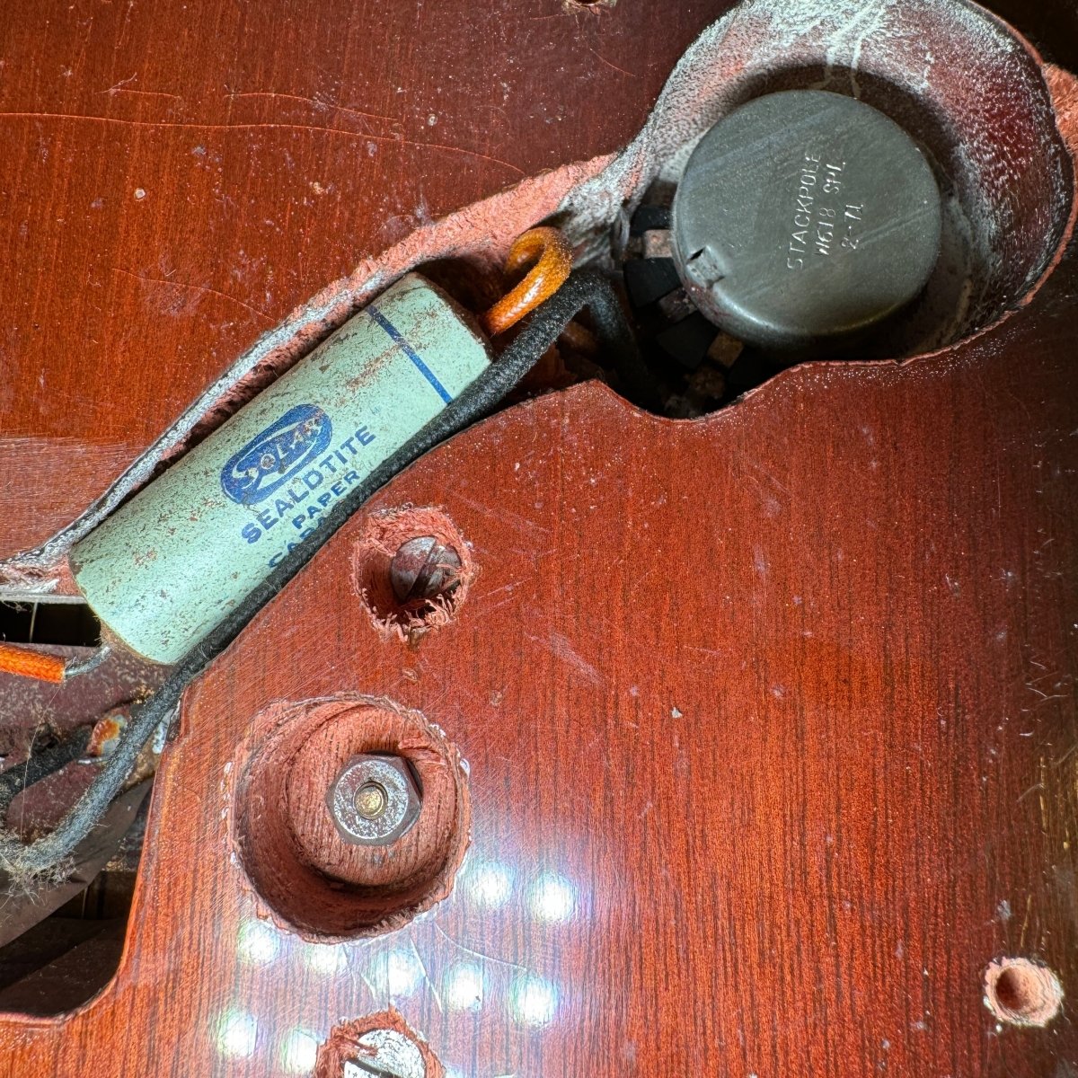 SOLD - Oahu Deluxe Lap Steel Kay made 1940's Sunburst - Mahar's Vintage Guitars