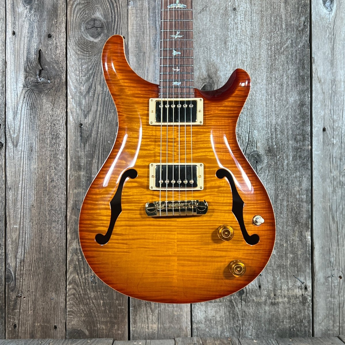 SOLD - PRS Archtop II A2M2F 1999 McCarty 10 Top Gold Hardware Vintage Sunburst - Mahar's Vintage Guitars