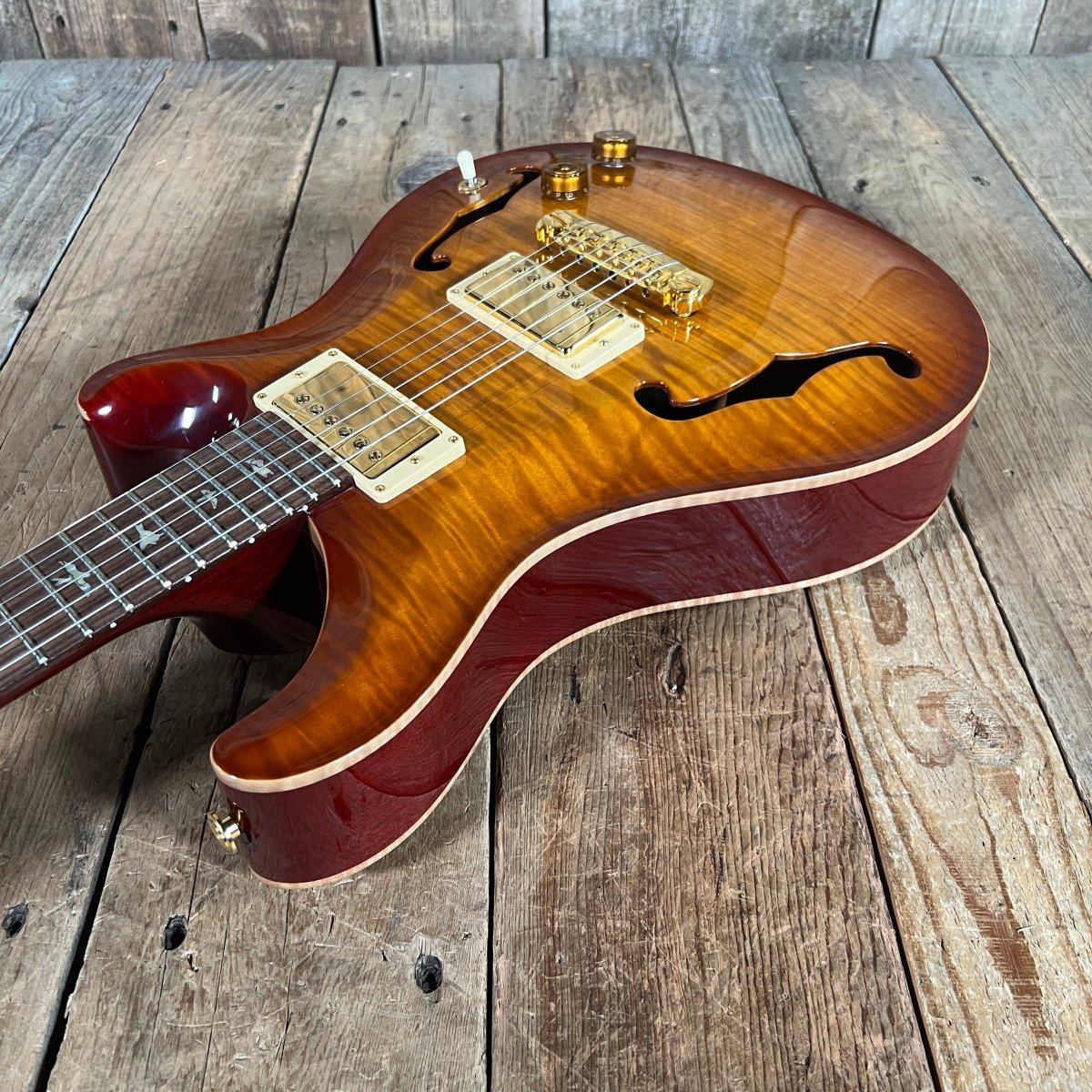SOLD - PRS Archtop II A2M2F 1999 McCarty 10 Top Gold Hardware Vintage Sunburst - Mahar's Vintage Guitars