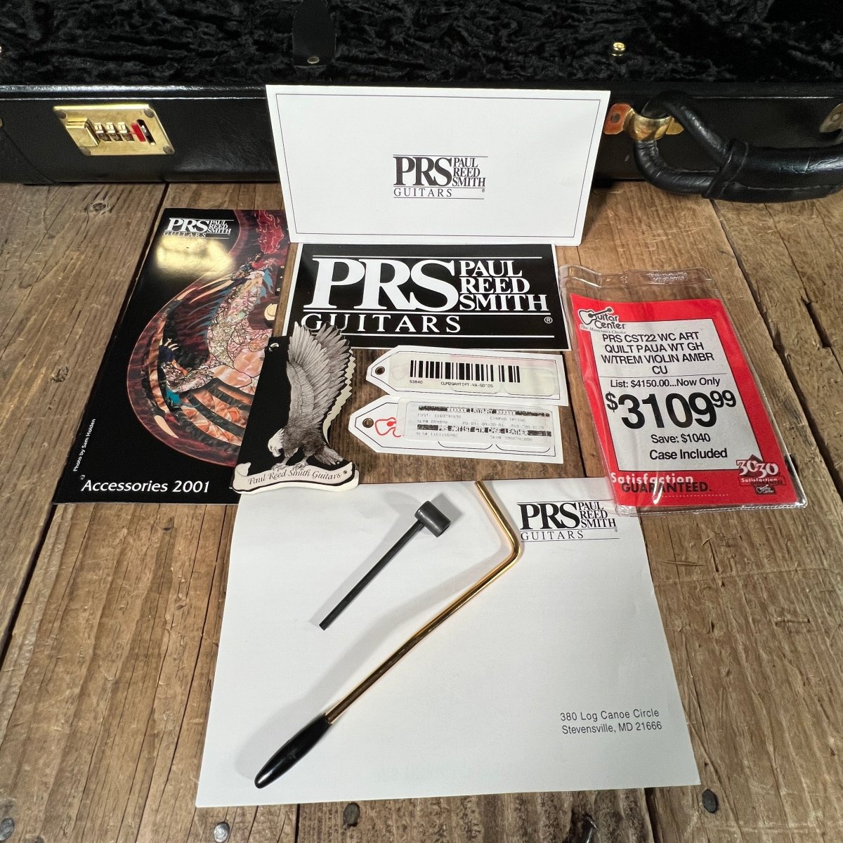 SOLD - PRS Custom 22 Artist Quilt Dragon Pickups Gold Hardware wide thin 2001 Violin Amber - Mahar's Vintage Guitars