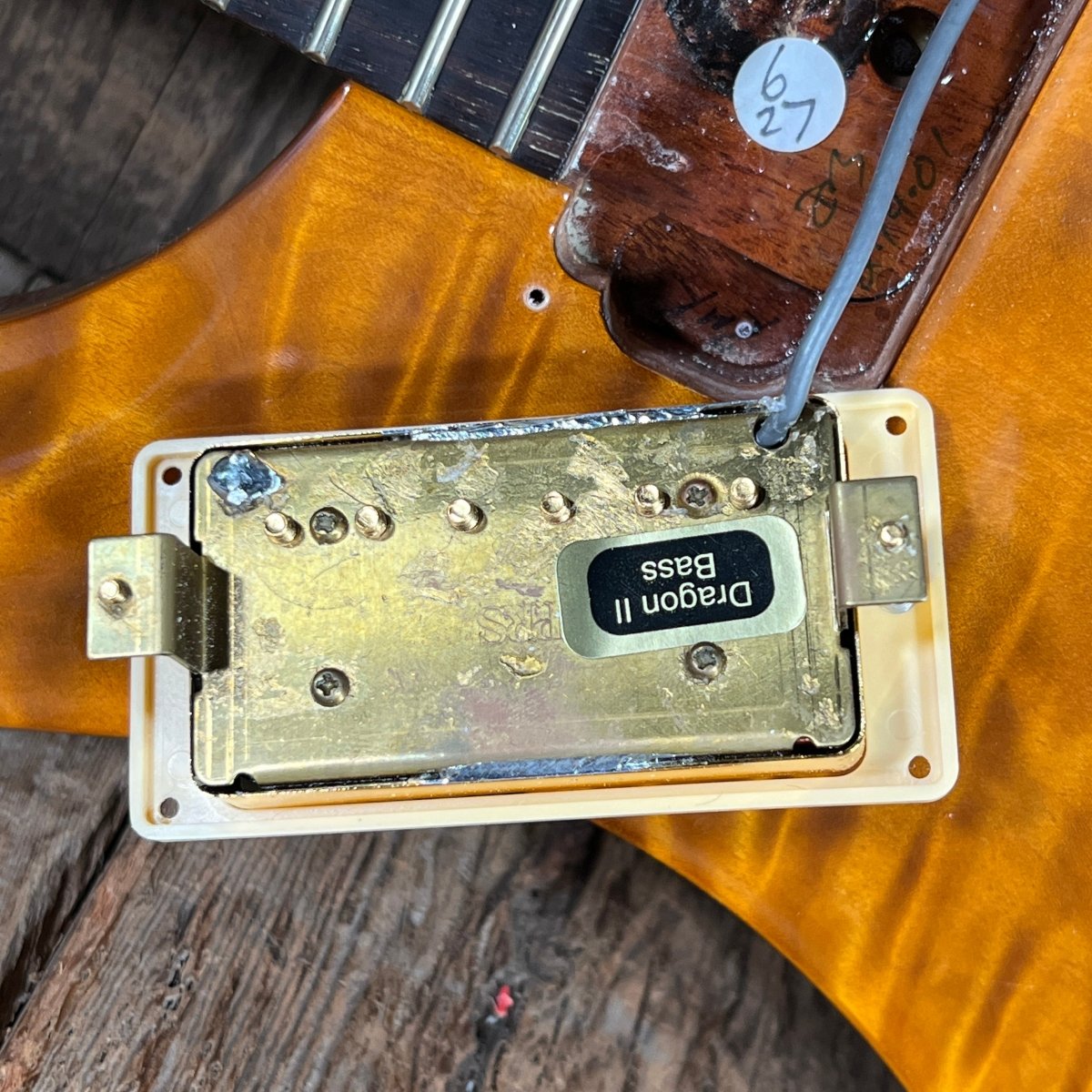 SOLD - PRS Custom 22 Artist Quilt Dragon Pickups Gold Hardware wide thin 2001 Violin Amber - Mahar's Vintage Guitars