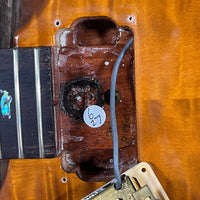 SOLD - PRS Custom 22 Artist Quilt Dragon Pickups Gold Hardware wide thin 2001 Violin Amber - Mahar's Vintage Guitars