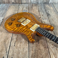 SOLD - PRS Custom 22 Artist Quilt Dragon Pickups Gold Hardware wide thin 2001 Violin Amber - Mahar's Vintage Guitars