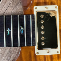 SOLD - PRS Custom 22 Artist Quilt Dragon Pickups Gold Hardware wide thin 2001 Violin Amber - Mahar's Vintage Guitars