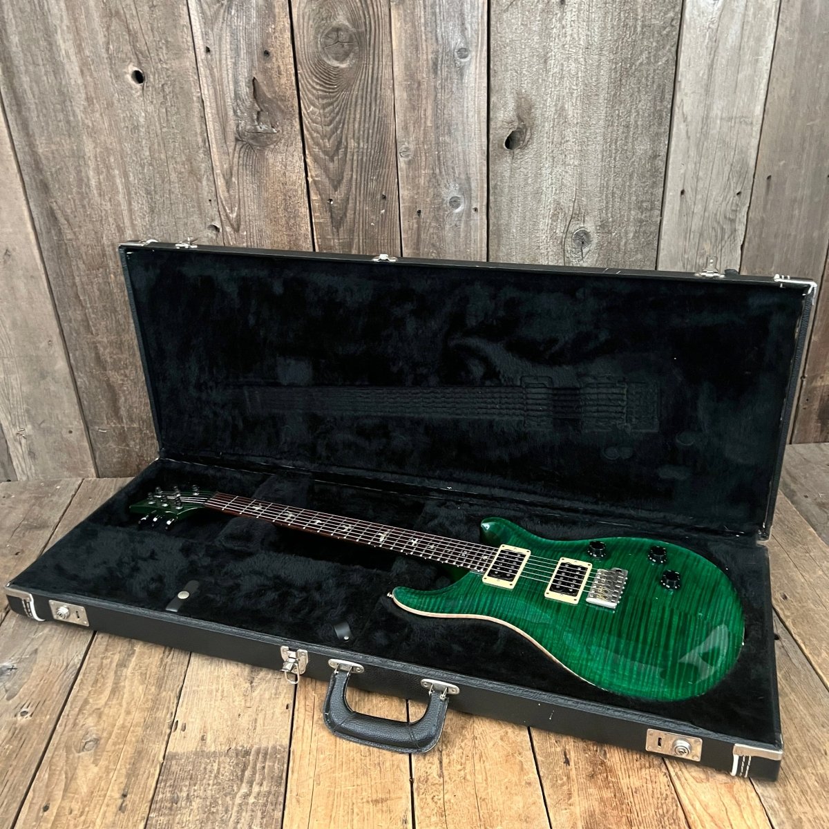 SOLD - PRS Custom 24 10 Top 1998 Emerald Green - Mahar's Vintage Guitars