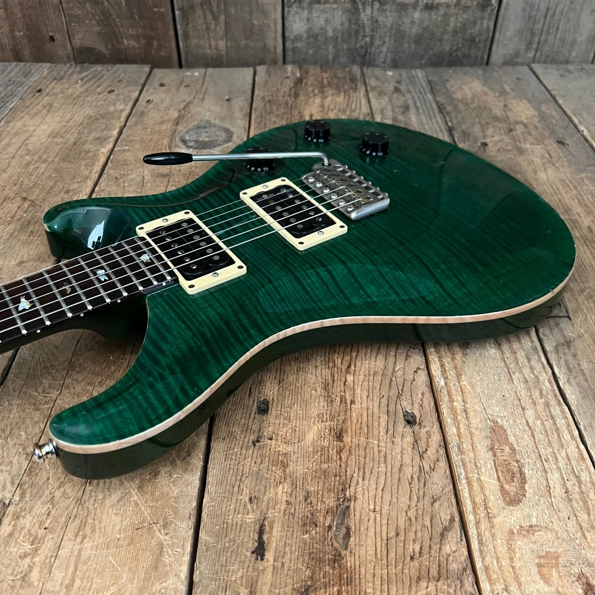 SOLD - PRS Custom 24 10 Top 1998 Emerald Green - Mahar's Vintage Guitars