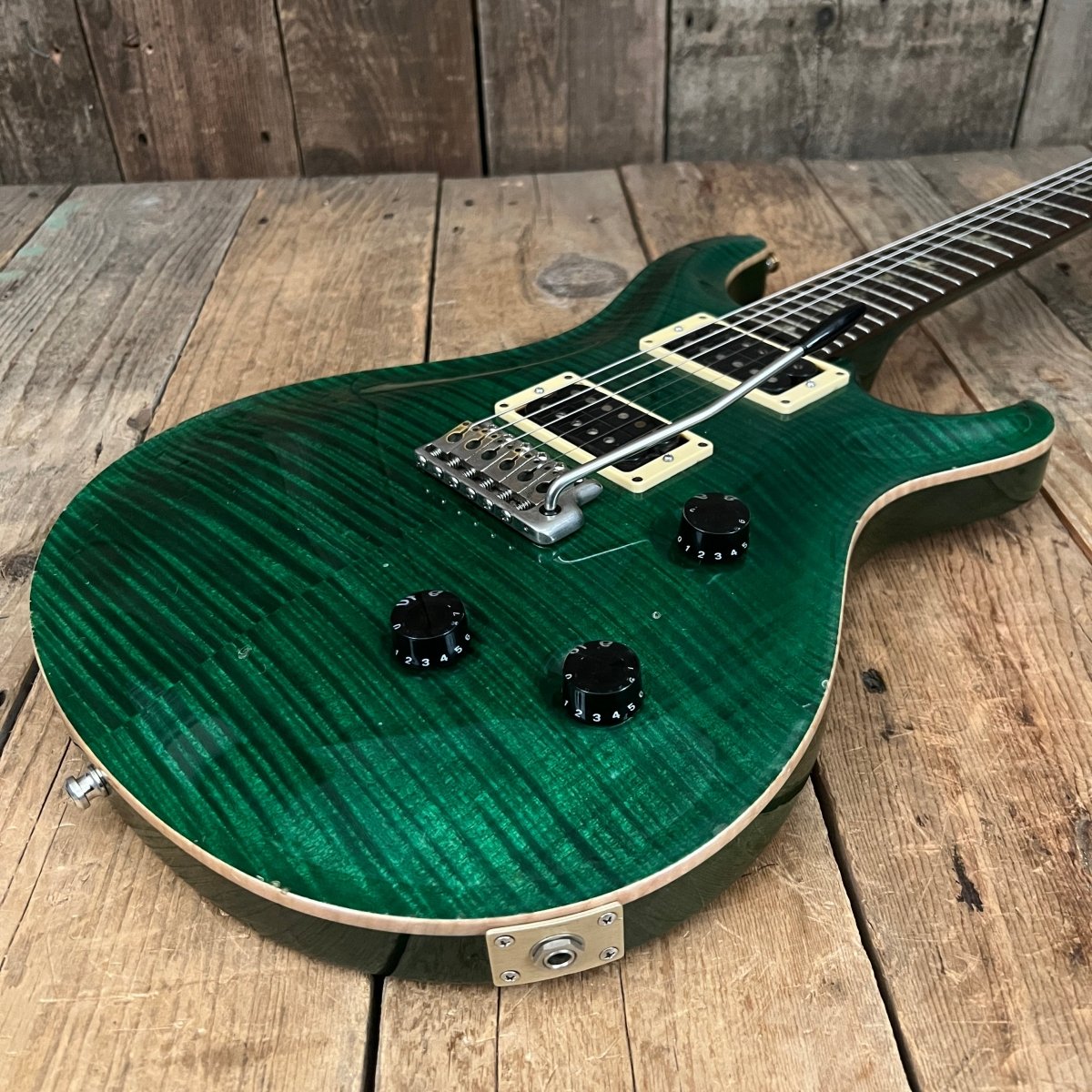 SOLD - PRS Custom 24 10 Top 1998 Emerald Green - Mahar's Vintage Guitars