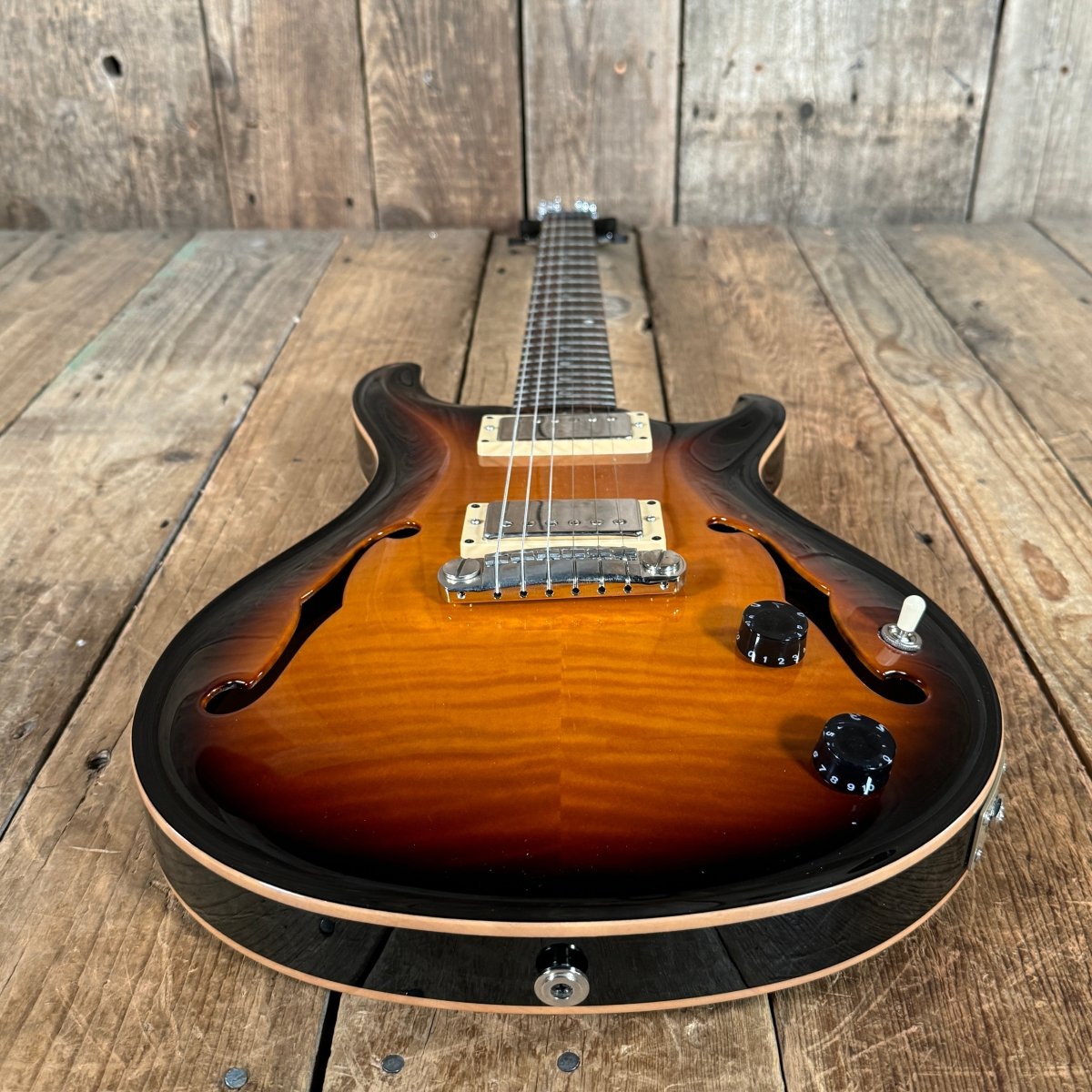 SOLD - PRS Hollowbody II Moon Inlays 1999 Sunburst - Mahar's Vintage Guitars