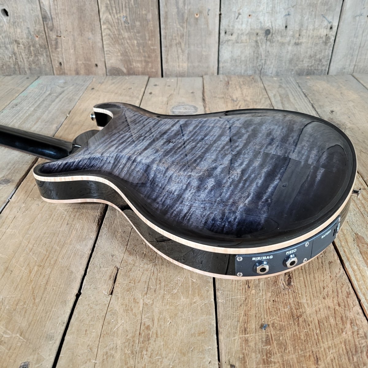 SOLD - PRS Hollowbody II Piezo 2022 Charcoal Burst Like New - Mahar's Vintage Guitars