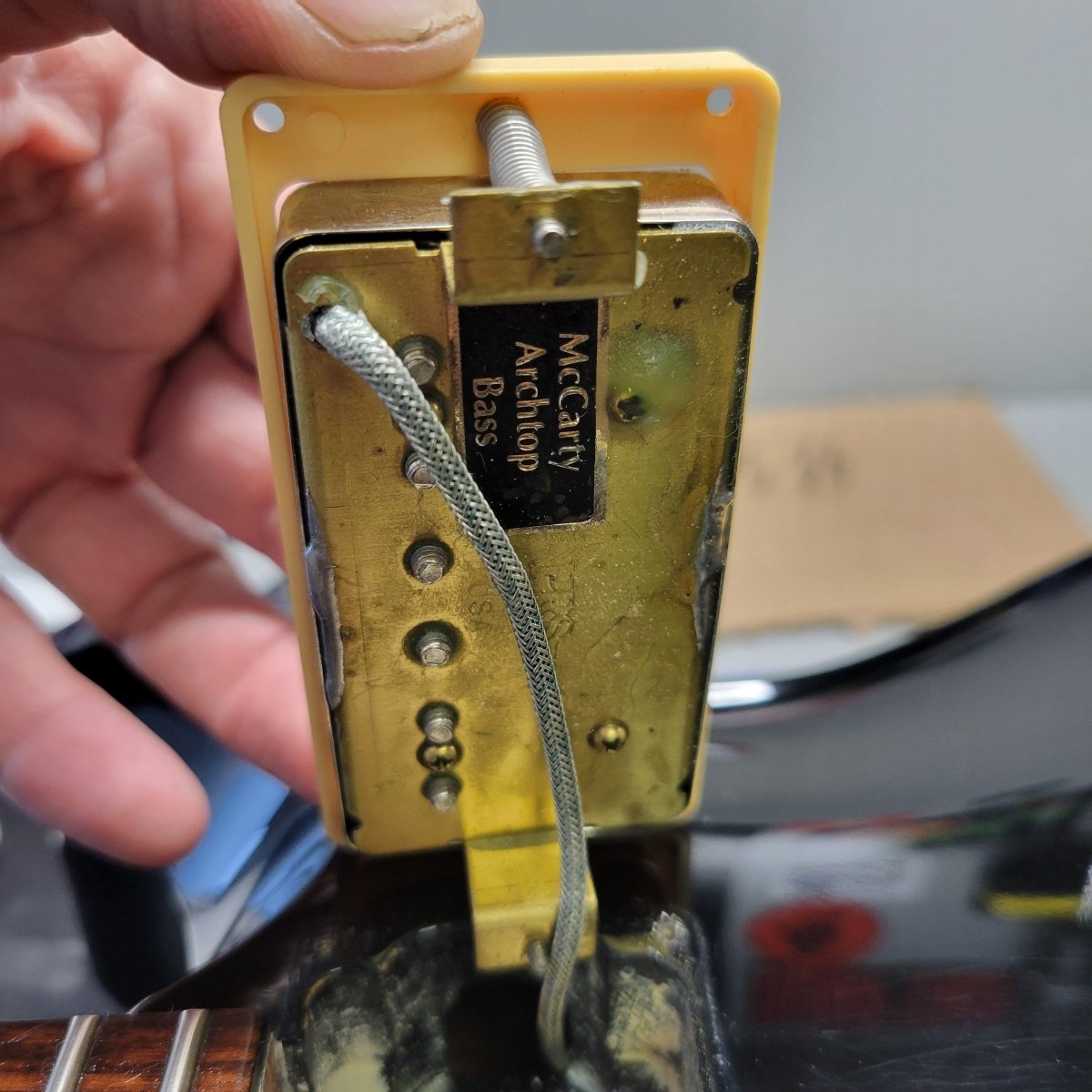 SOLD - PRS Paul Reed Smith 1998 McCarty Archtop Spruce Top Black - Mahar's Vintage Guitars