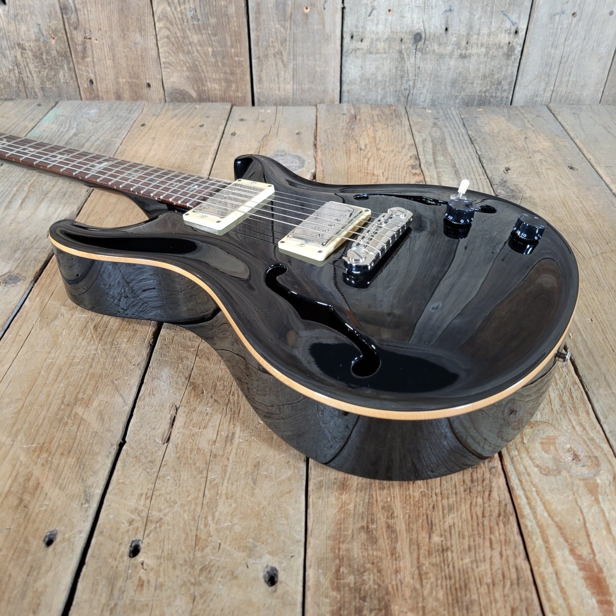 SOLD - PRS Paul Reed Smith 1998 McCarty Archtop Spruce Top Black - Mahar's Vintage Guitars