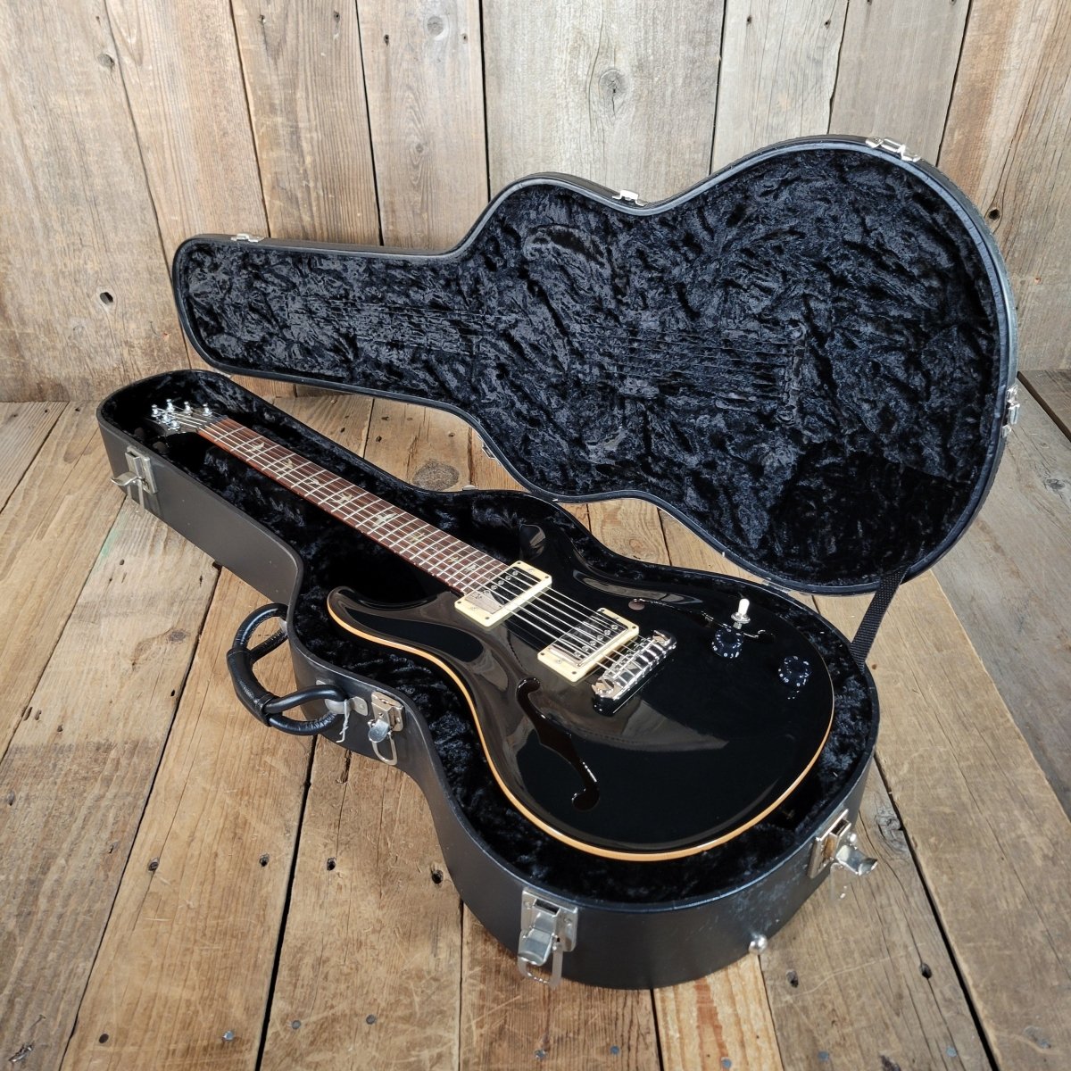 SOLD - PRS Paul Reed Smith 1998 McCarty Archtop Spruce Top Black - Mahar's Vintage Guitars