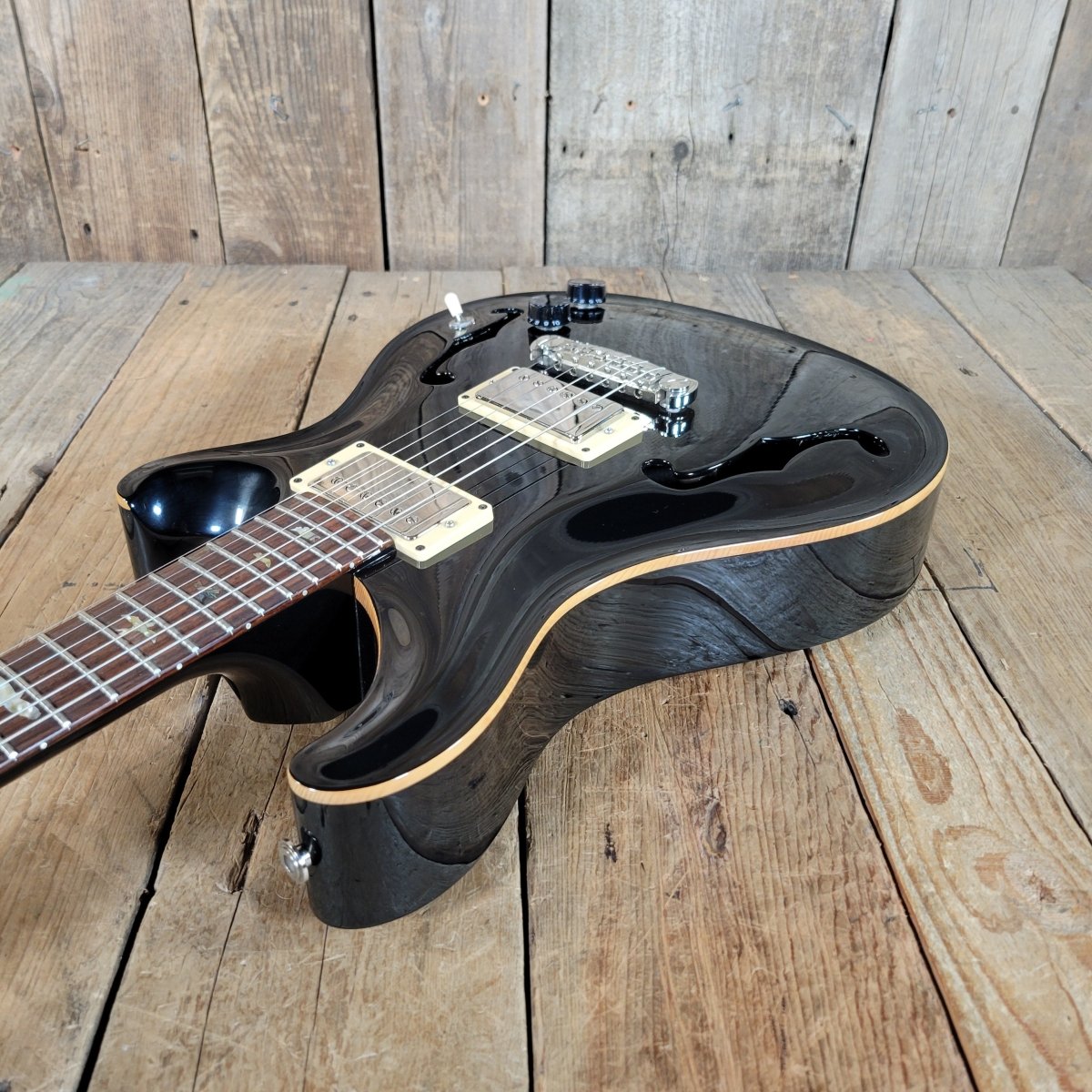 SOLD - PRS Paul Reed Smith 1998 McCarty Archtop Spruce Top Black - Mahar's Vintage Guitars