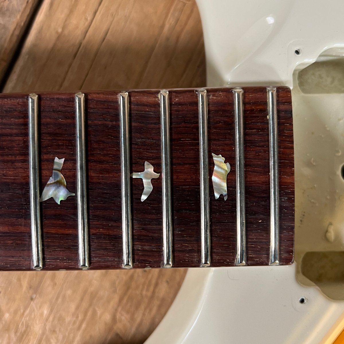 SOLD - PRS Standard 22 Custom Ordered McCarty pickups gold hardware birds 1999 Antique White - Mahar's Vintage Guitars