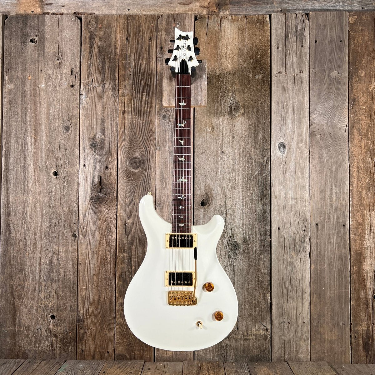 SOLD - PRS Standard 22 Custom Ordered McCarty pickups gold hardware birds 1999 Antique White - Mahar's Vintage Guitars