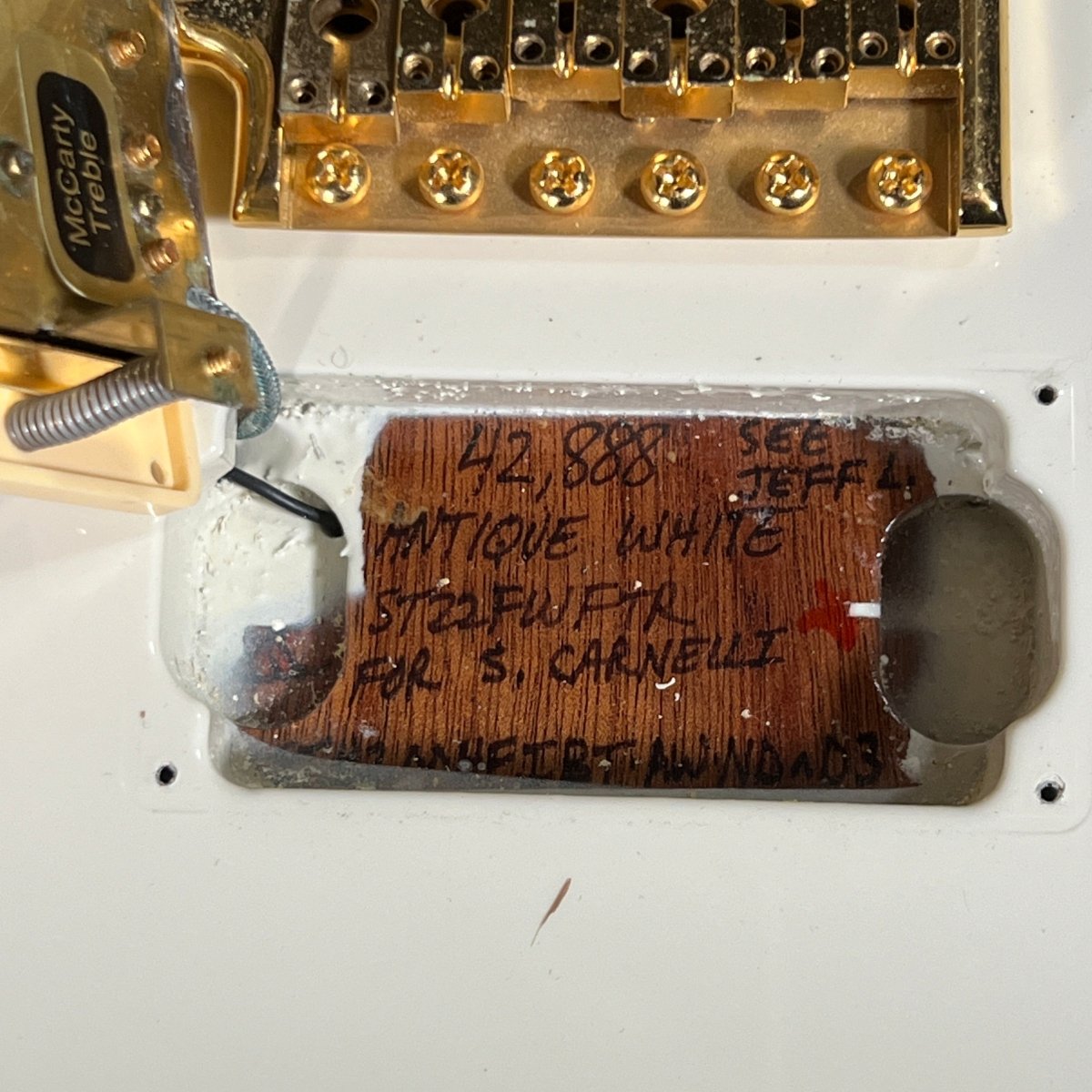 SOLD - PRS Standard 22 Custom Ordered McCarty pickups gold hardware birds 1999 Antique White - Mahar's Vintage Guitars