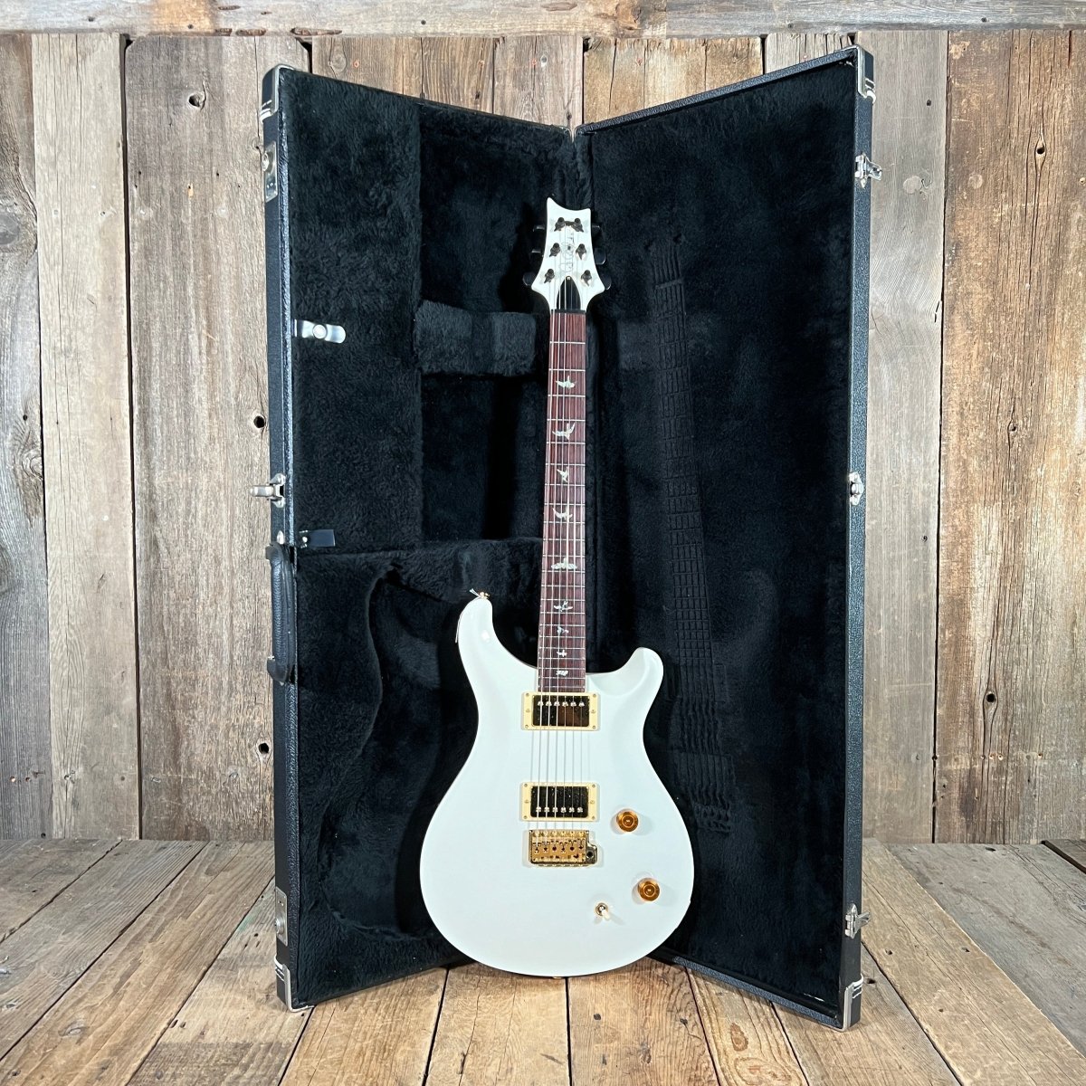 SOLD - PRS Standard 22 Custom Ordered McCarty pickups gold hardware birds 1999 Antique White - Mahar's Vintage Guitars
