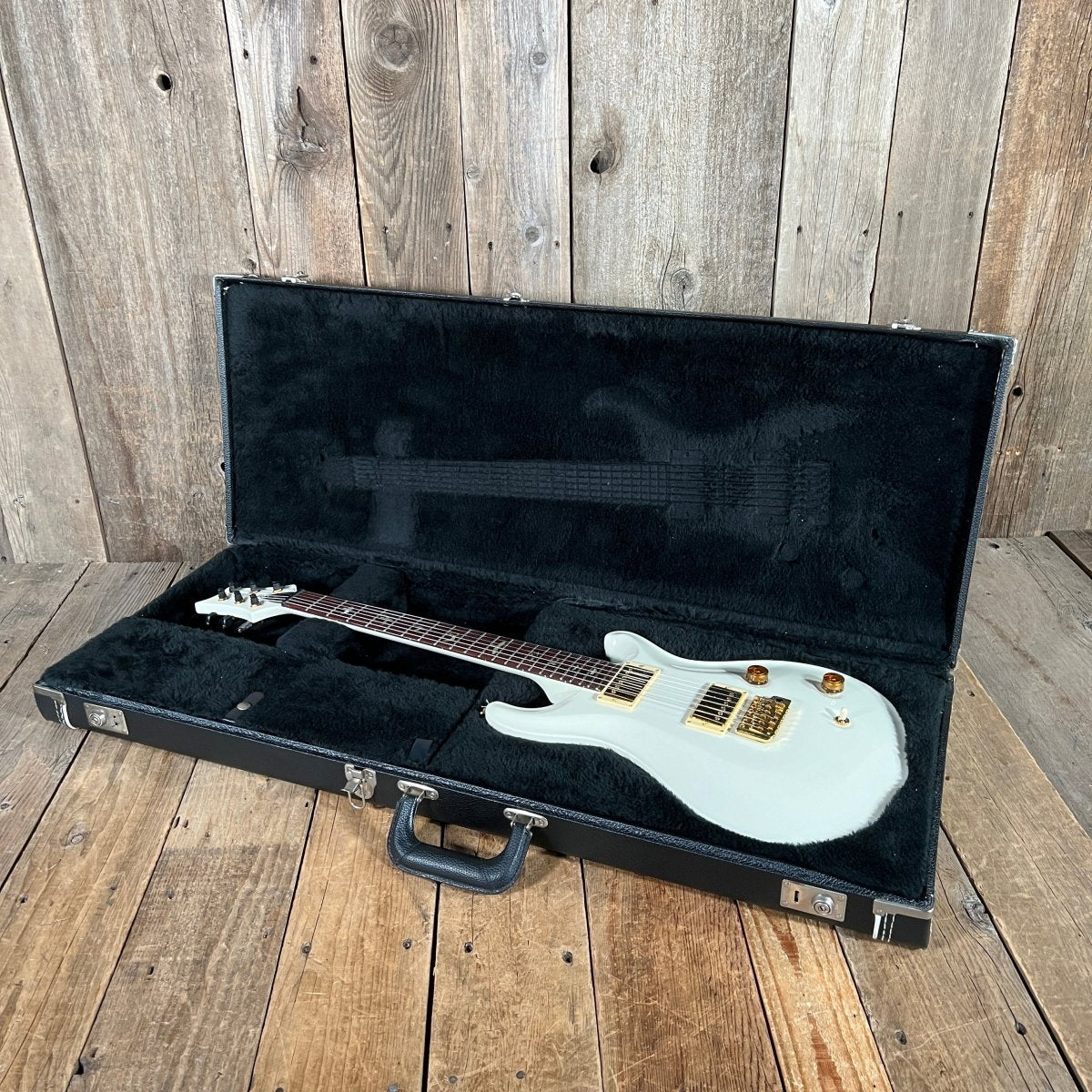 SOLD - PRS Standard 22 Custom Ordered McCarty pickups gold hardware birds 1999 Antique White - Mahar's Vintage Guitars