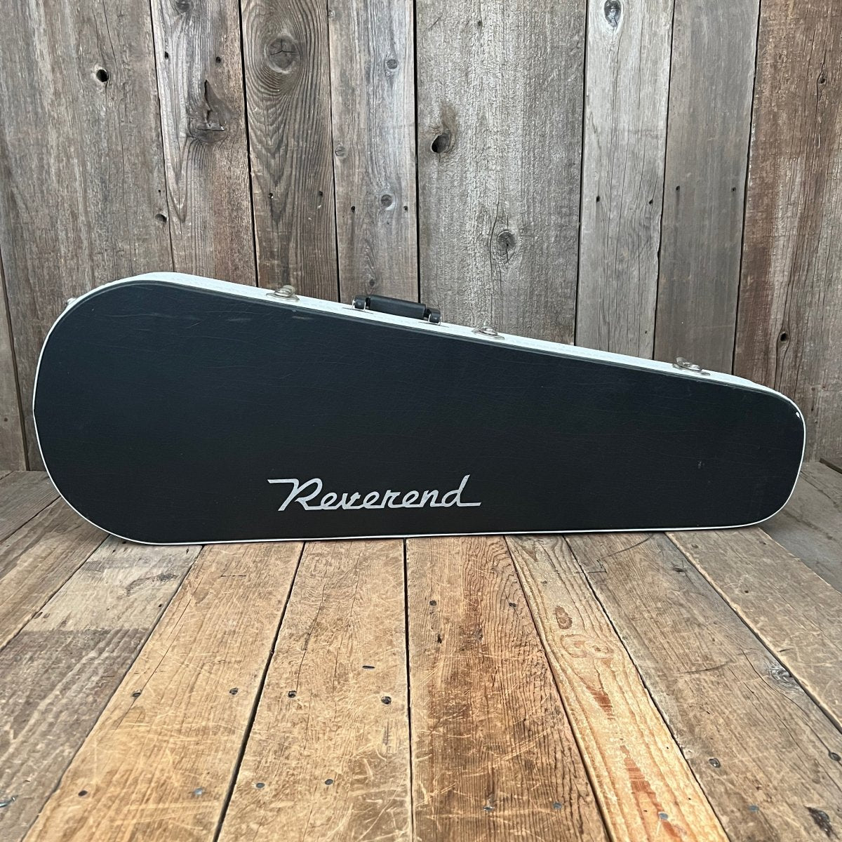 SOLD - Reverend Slingshot Aged White, Joe Naylor signed 1999 - Mahar's Vintage Guitars