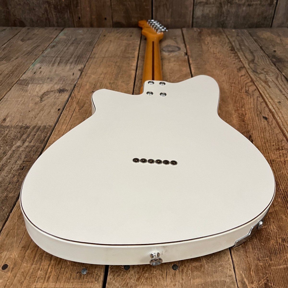 SOLD - Reverend Slingshot Aged White, Joe Naylor signed 1999 - Mahar's Vintage Guitars