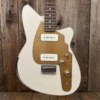 SOLD - Reverend Slingshot Aged White, Joe Naylor signed 1999 - Mahar's Vintage Guitars