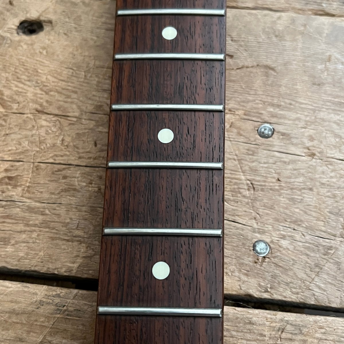 SOLD - Reverend Slingshot Aged White, Joe Naylor signed 1999 - Mahar's Vintage Guitars