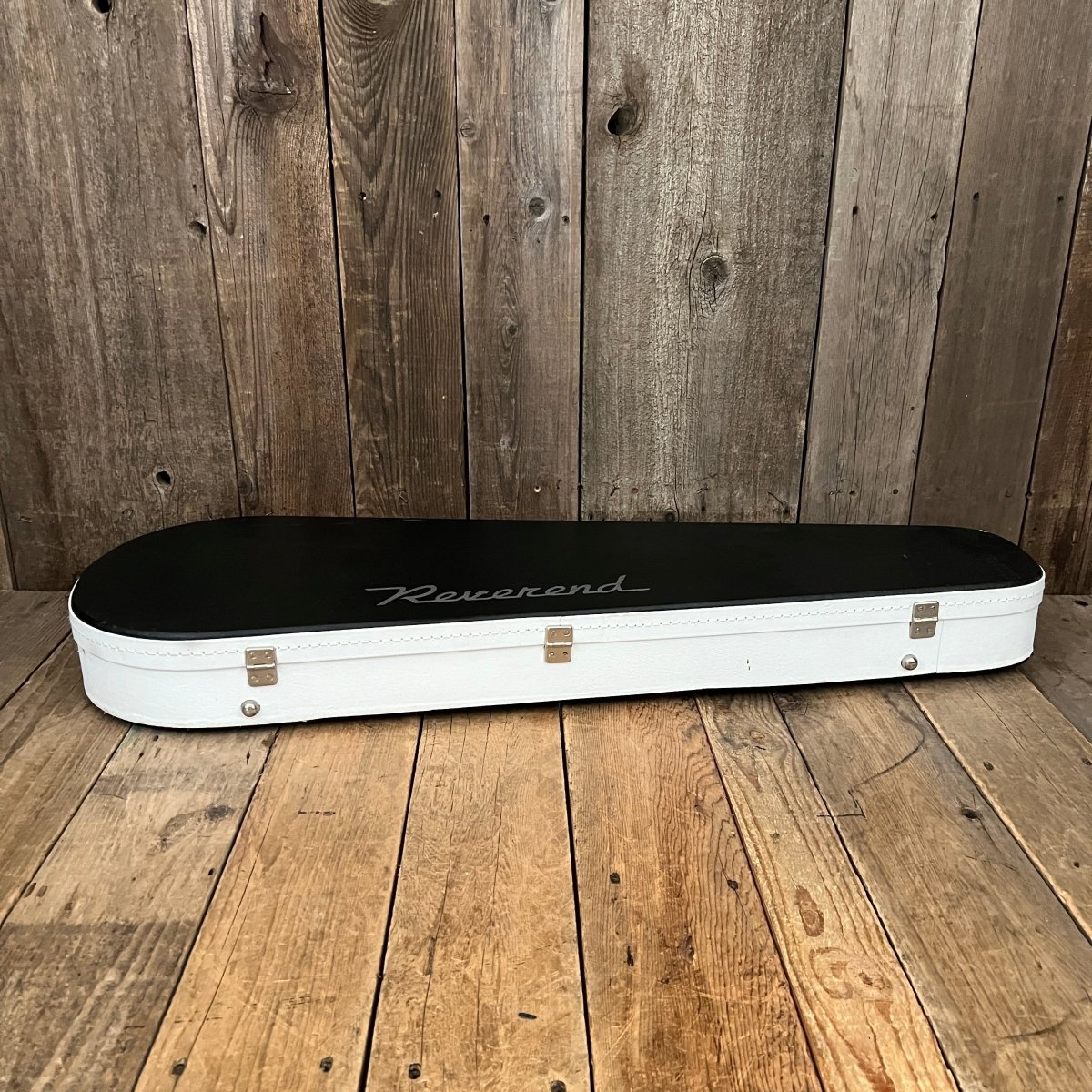 SOLD - Reverend Slingshot Aged White, Joe Naylor signed 1999 - Mahar's Vintage Guitars